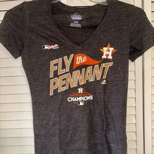 Majestic Gray Houston Champions Tee